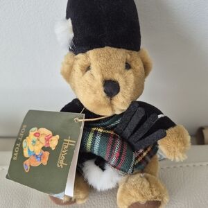 Harrods Tartan Scottish Piper Bear Collectible